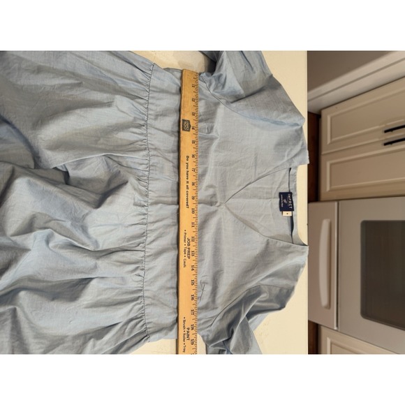 United by Blue‎ Impact Womens Dress Sz L Babydoll Organic Cotton Pockets Preppy - Picture 4 of 9